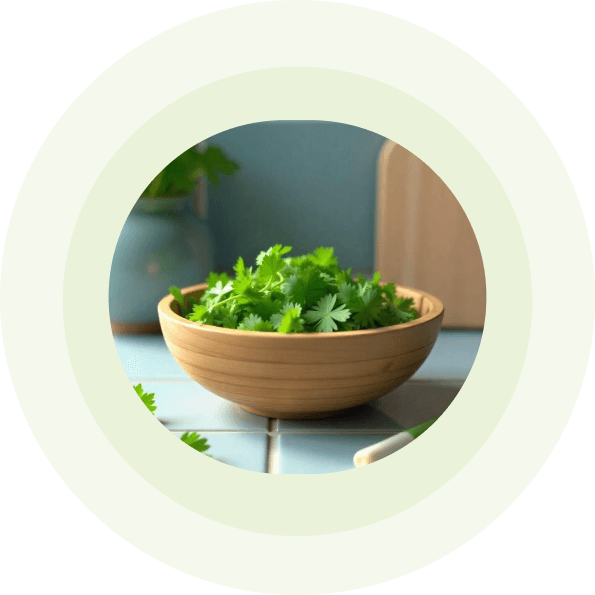 Fresh spices in a bowl